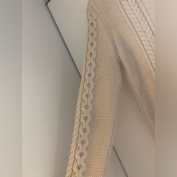 Misha Nonoo Cream Cableknit Wool sweater - Picture 2 of 3